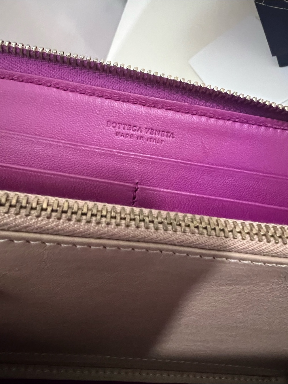 Bottega Veneta Purple Intrecciato Zip Around Wallet - Picture 6 of 10